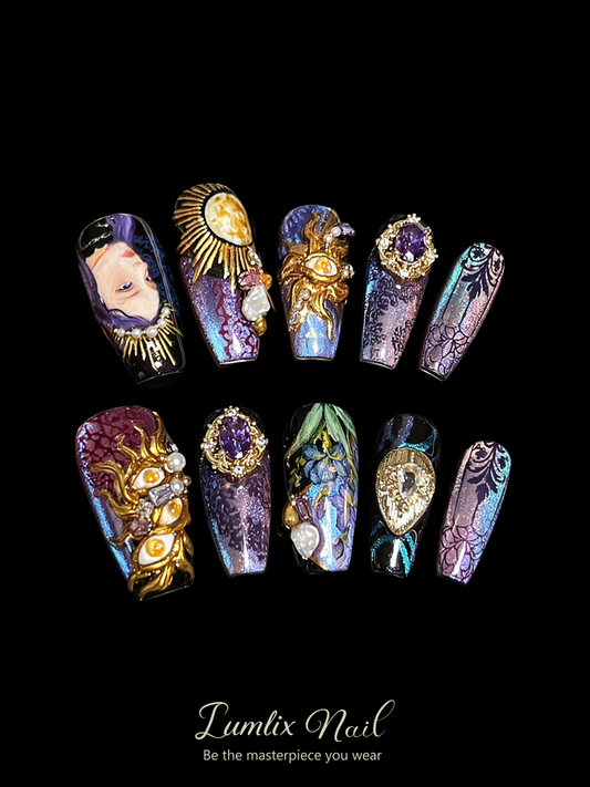 Celestial Alchemy & The Mystic Gaze | LUMlix Haute Nail