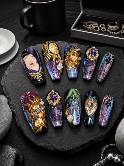 Celestial Alchemy & The Mystic Gaze | LUMlix Haute Nail