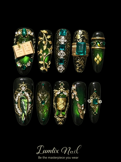 Slytherin Enchanted Tale | LUMlix Haute Nail