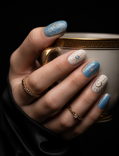 Astral Golden Eclipse | LUMlix Haute Nail
