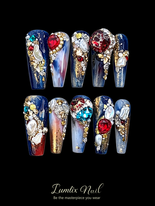 Royal Sapphire Legacy | LUMlix Haute Nail