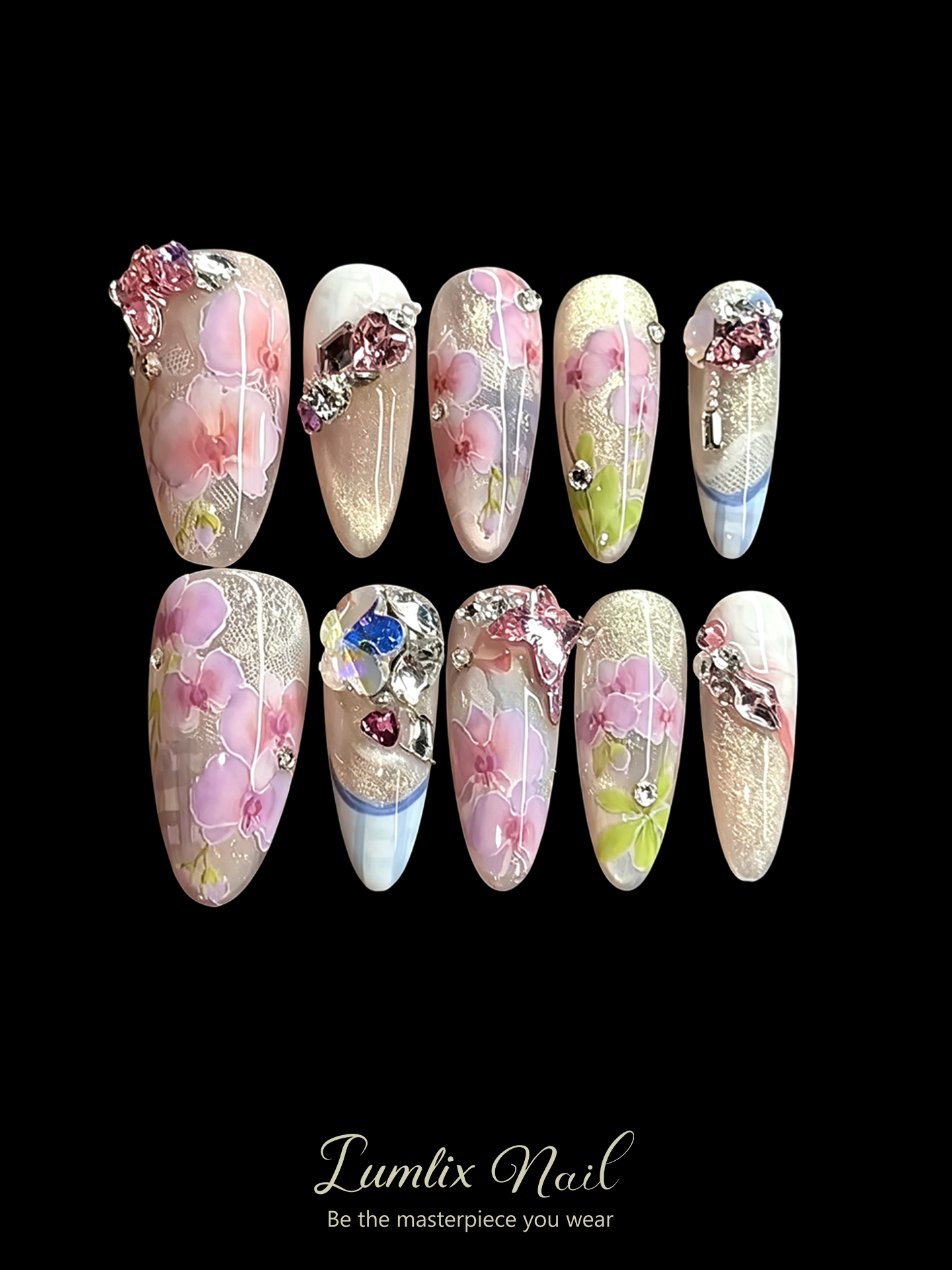 Chloris's Ethereal Bloom | LUMlix Haute Nail
