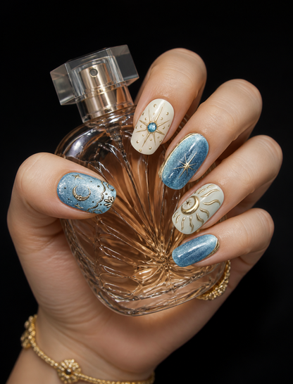 Astral Golden Eclipse | LUMlix Haute Nail