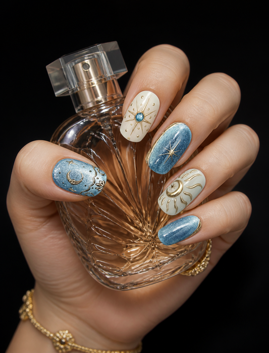 Astral Golden Eclipse | LUMlix Haute Nail