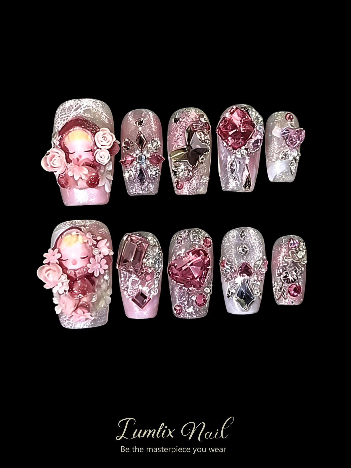 Seraphina's Rose Prayer | LUMlix Haute Nail