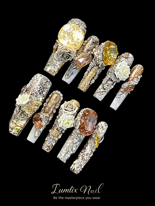Golden Dynasty | LUMlix Haute Nail