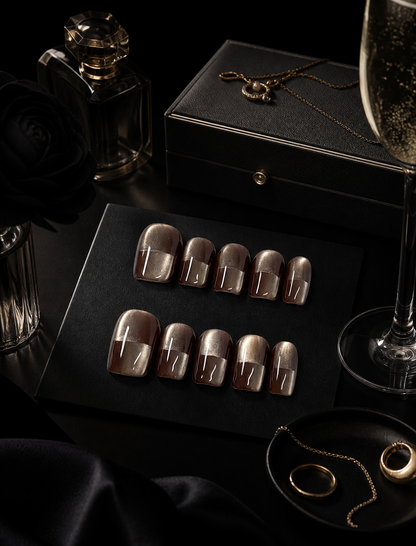Velvet Noir’s Silent Echo | LUMlix Haute Nail