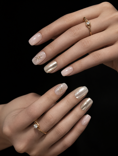 Celestial Pale Sunburst | LUMlix Haute Nail