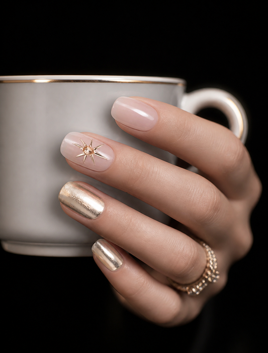 Celestial Pale Sunburst | LUMlix Haute Nail
