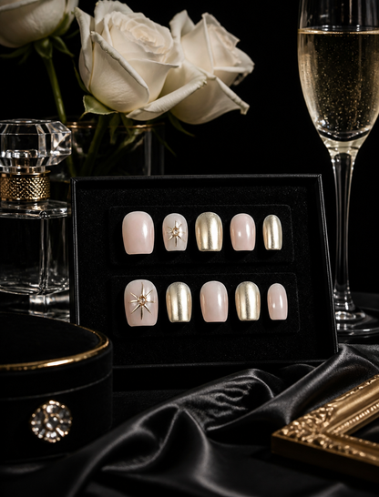 Celestial Pale Sunburst | LUMlix Haute Nail