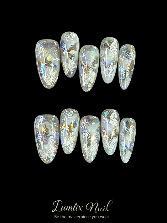 Luminous Butterfly Mirage | LUMlix Haute Nail