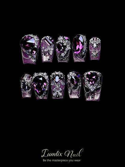 Amethyst Dark Sovereign | LUMlix Haute Nail