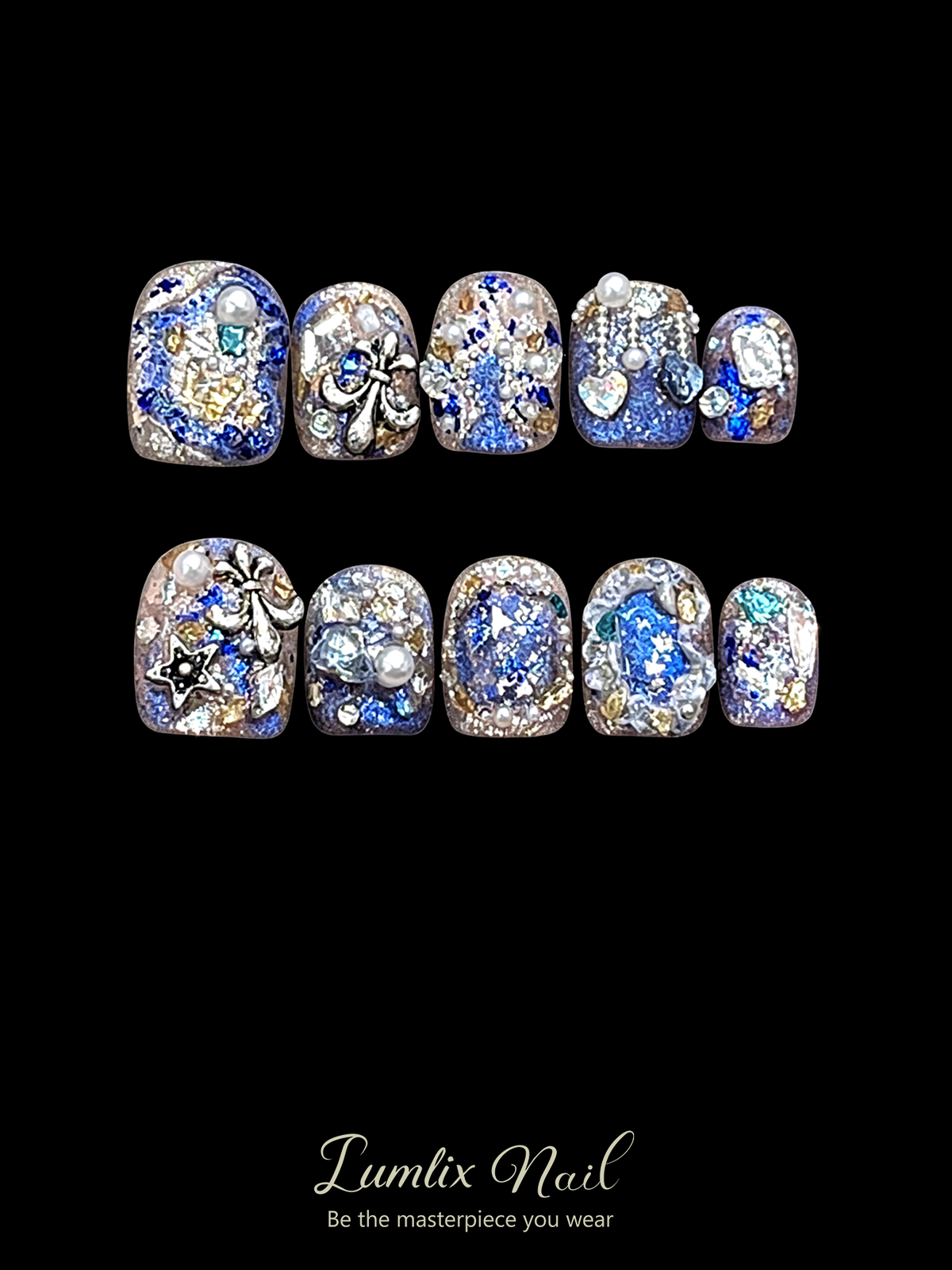 Sapphire Heirloom Brooch | LUMlix Haute Nail