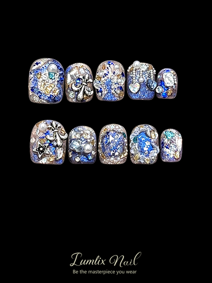Sapphire Heirloom Brooch | LUMlix Haute Nail