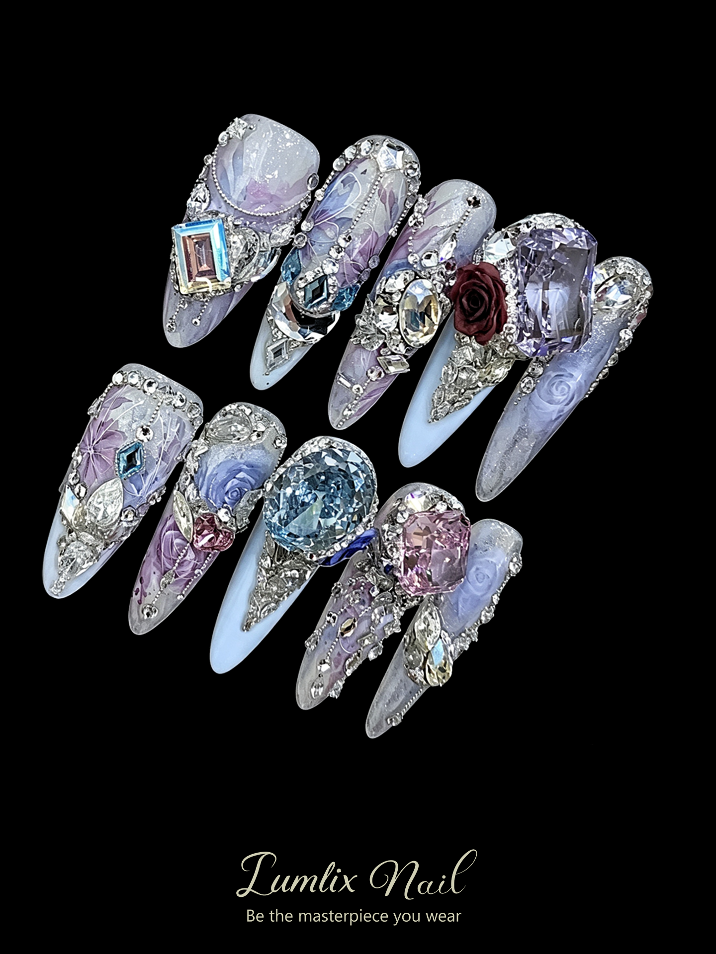 Amethyst Crown Reverie | LUMlix Haute Nail