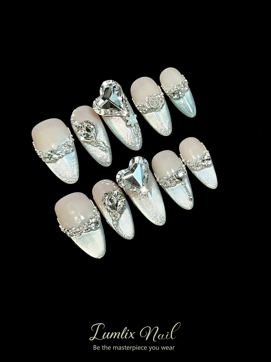 Ethereal Frost Crown  | LUMlix Haute Nail