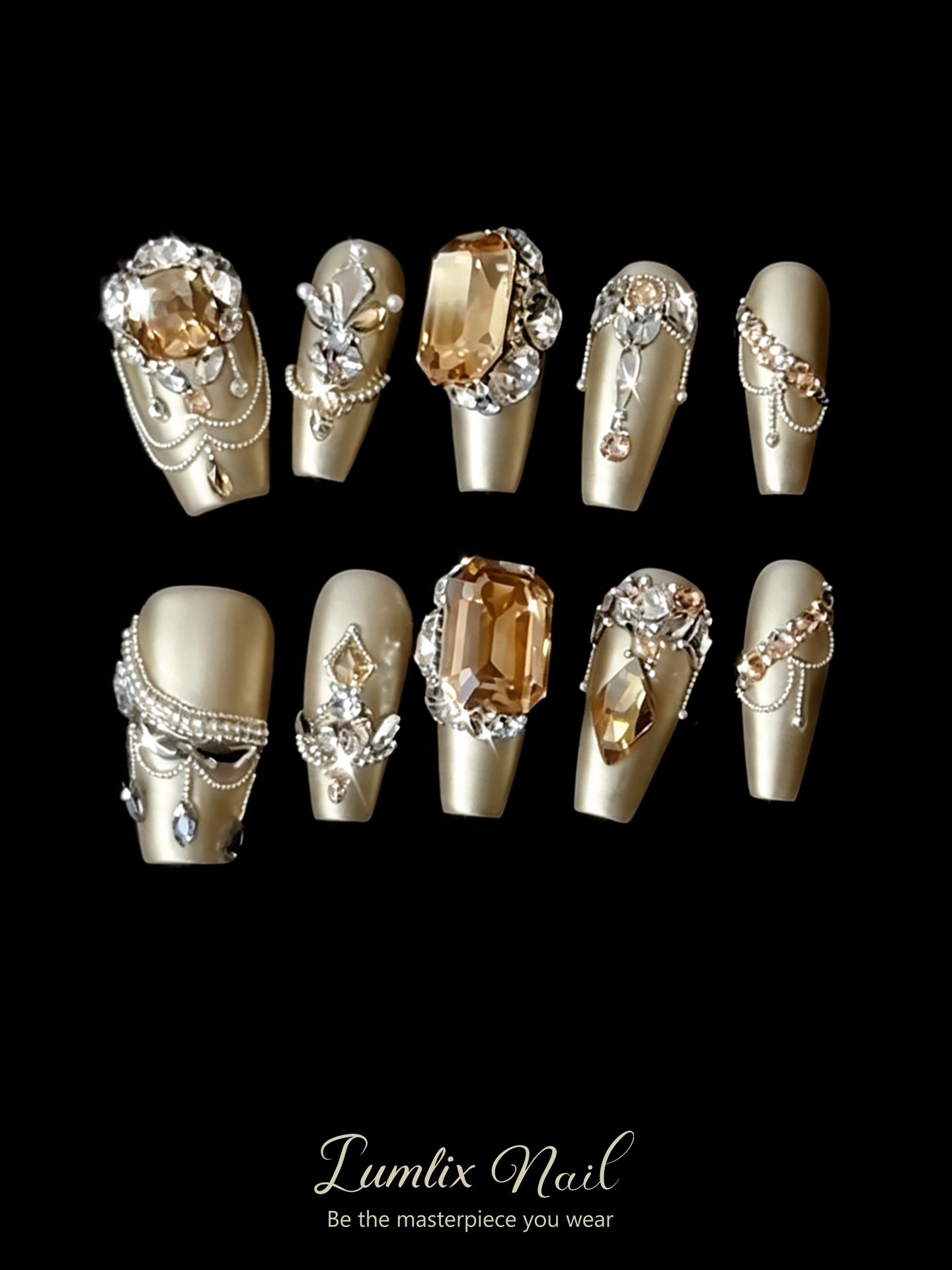Gilded Opulence | LUMlix Haute Nail