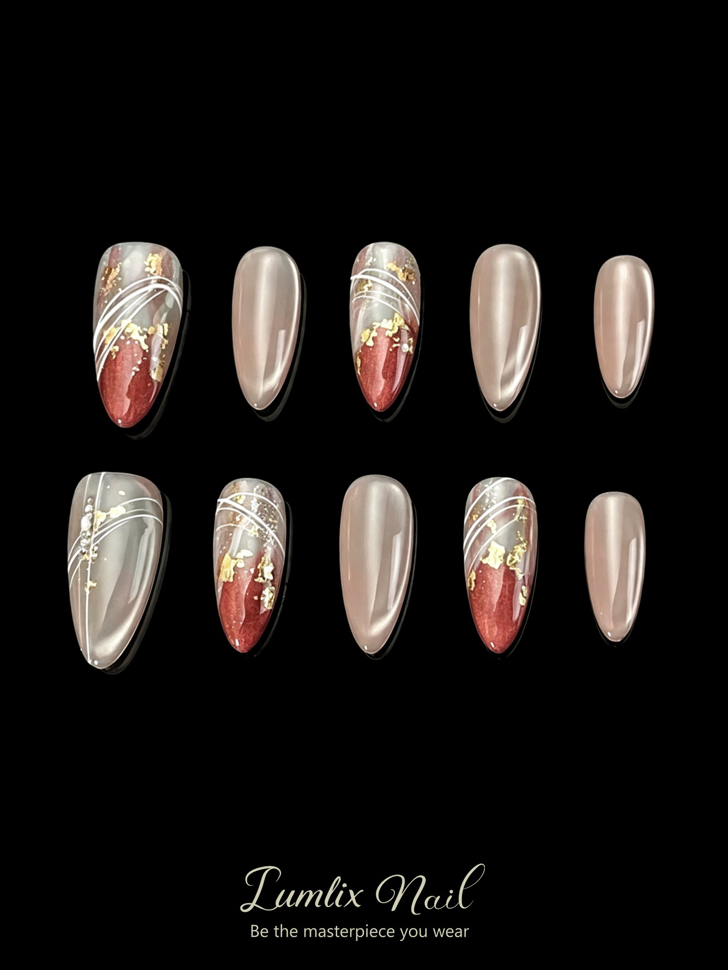 Vermilion Echo | LUMlix Haute Nail