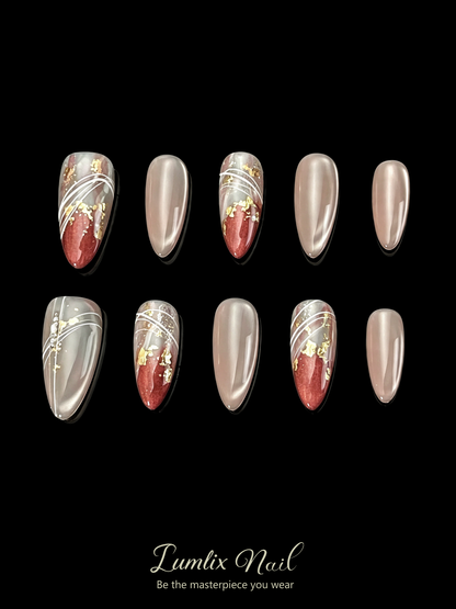 Vermilion Echo | LUMlix Haute Nail