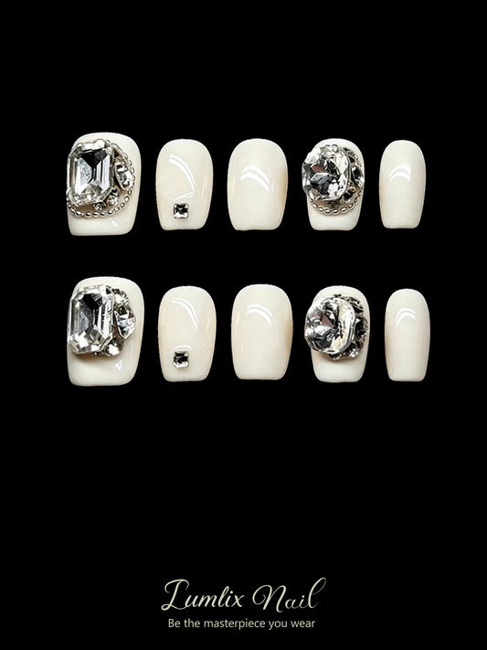 Ivory Monarch | LUMlix Haute Nail