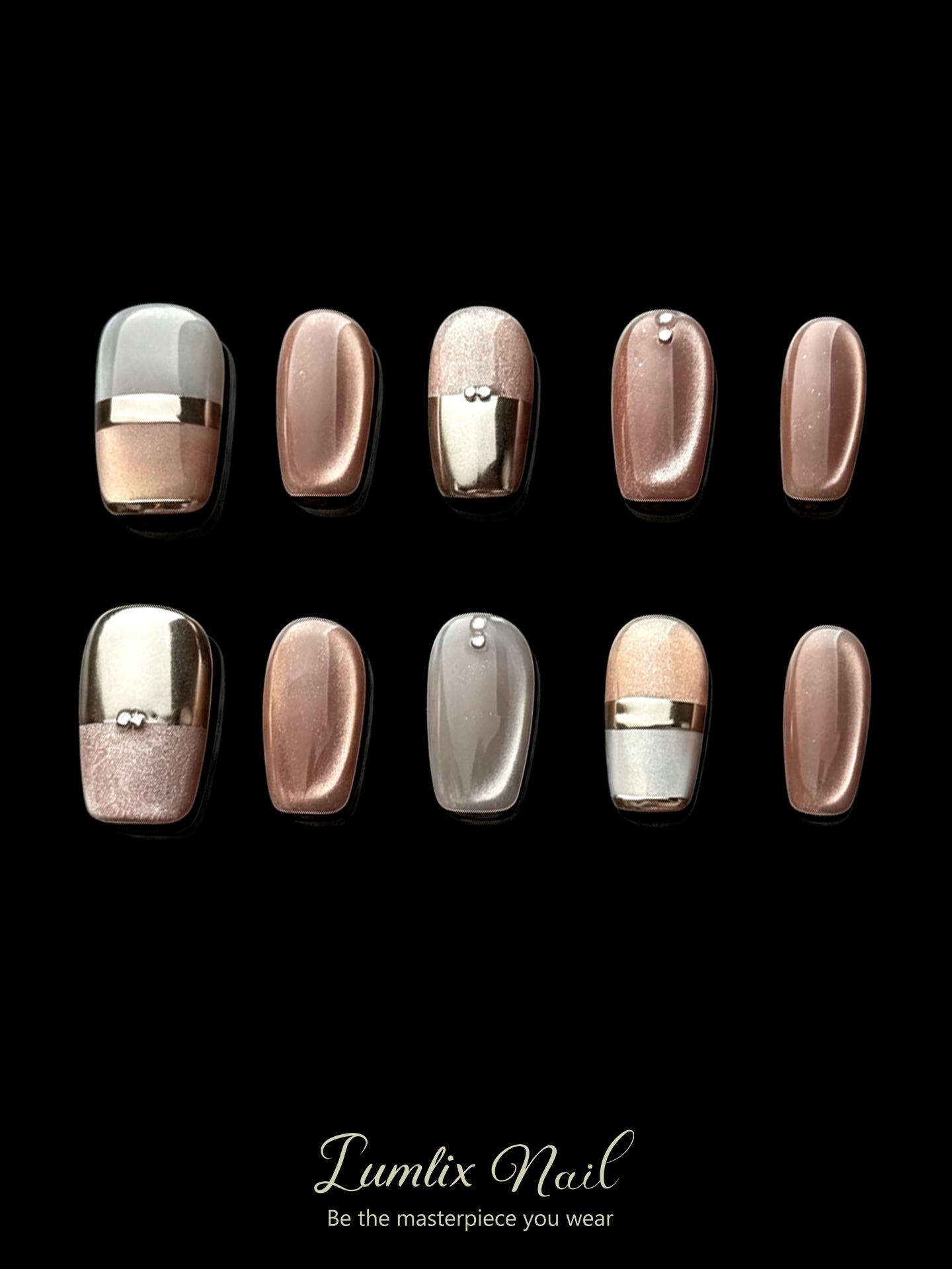 Rose Gold Reverie | LUMlix Haute Nail