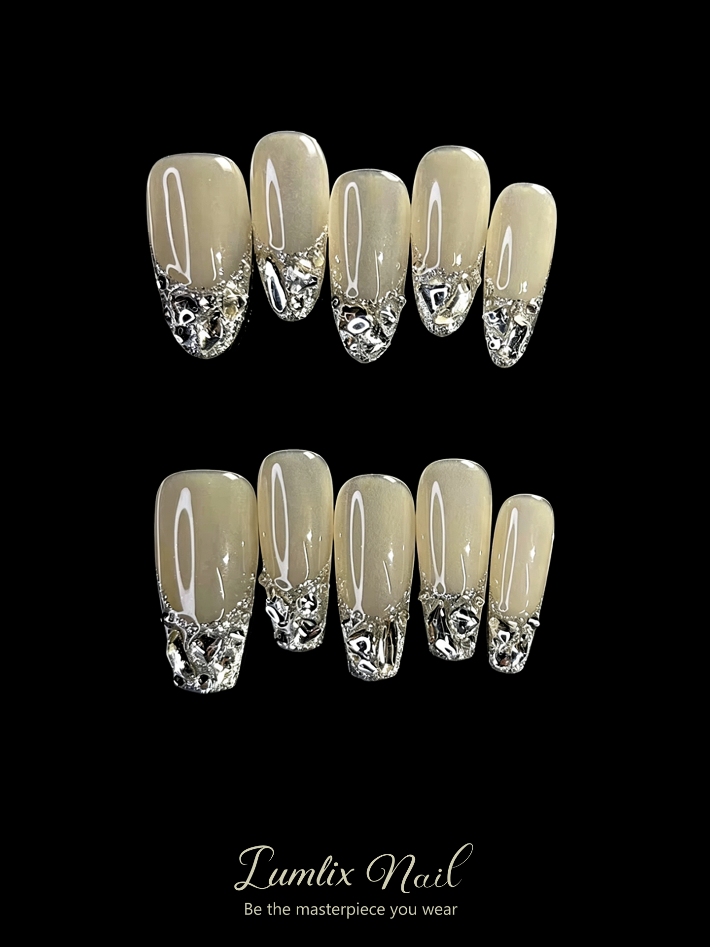 Gilded Frost Reverie   | LUMlix Haute Nail