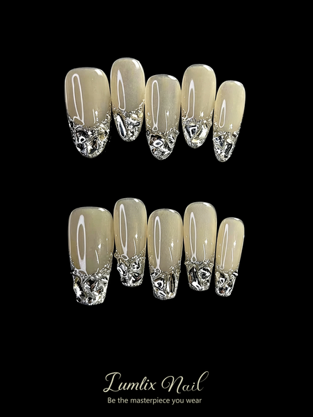 Gilded Frost Reverie   | LUMlix Haute Nail