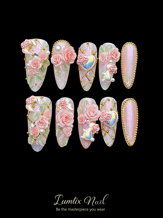 Celestial Rose Garden | LUMlix Haute Nail