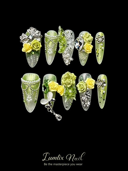 Verdant Eden Reverie| LUMlix Haute Nail