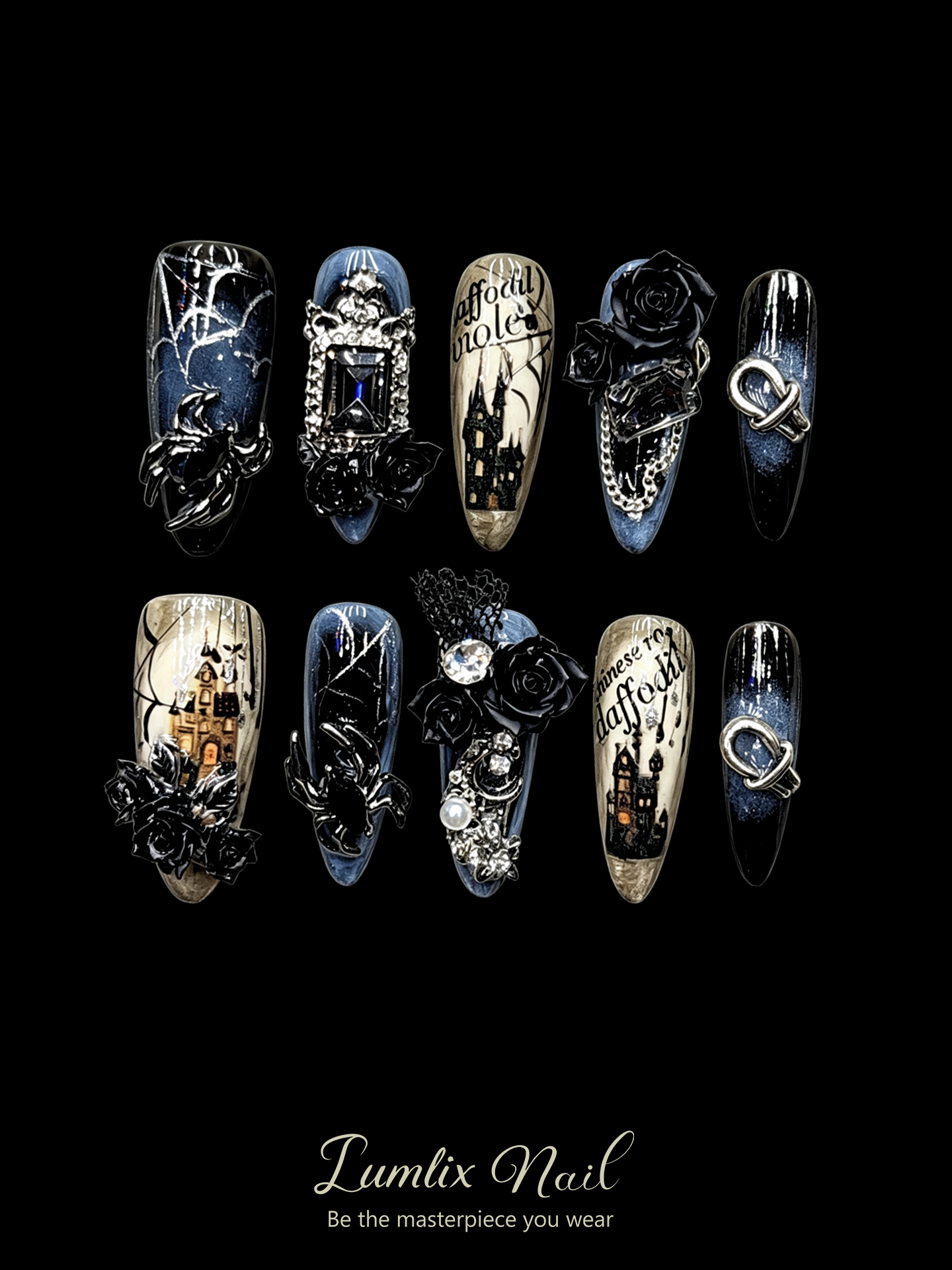 Morpheus' Obsidian Nocturne | LUMlix Haute Nail