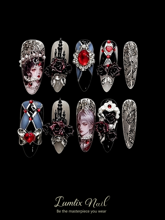 Obsidian Crown Elegy| LUMlix Haute Nail