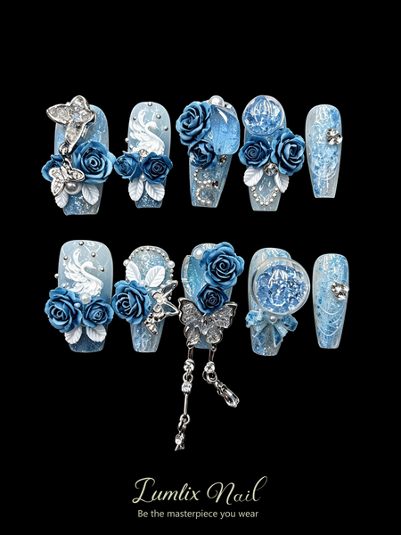 Azure Swan | LUMlix Haute Nail