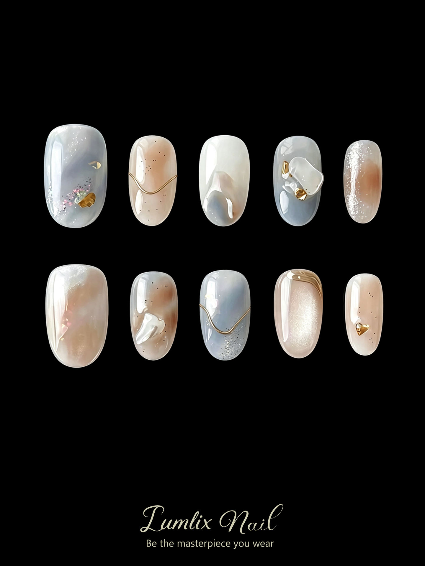 Celestial Marble | LUMlix Haute Nail