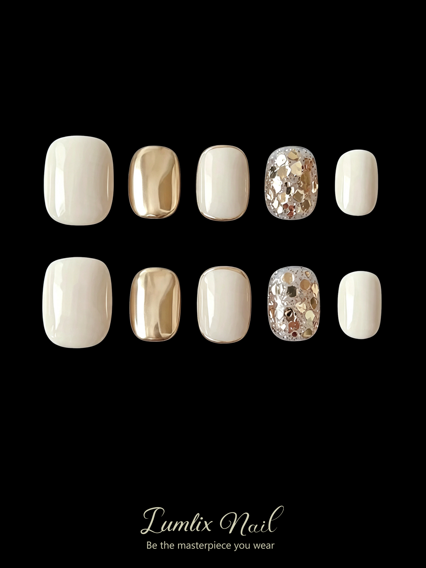 Gilded Silence | LUMlix Haute Nail