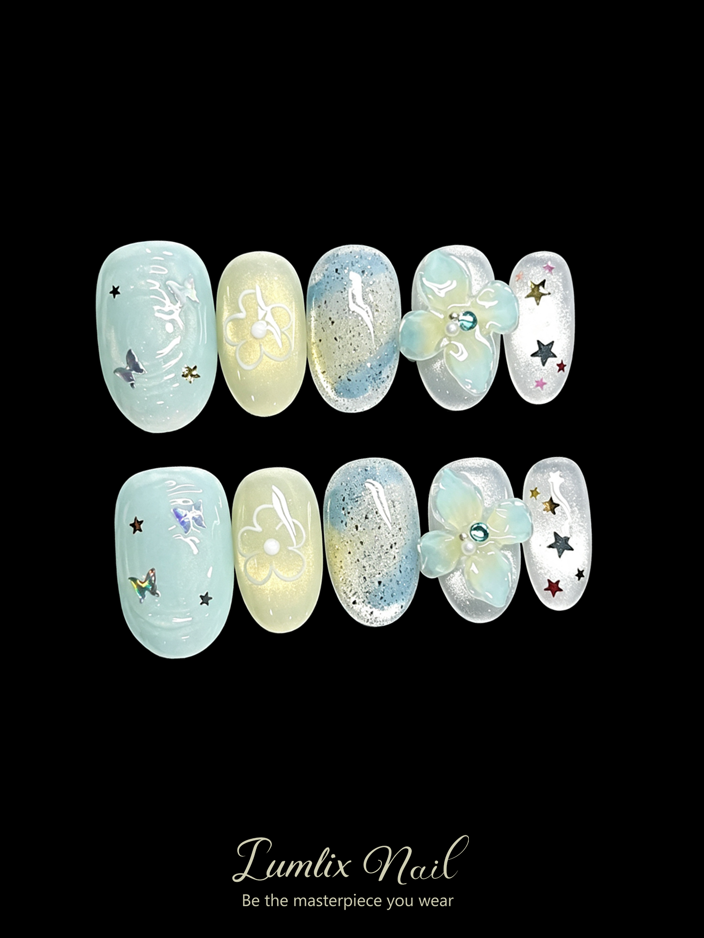 Aurora's Celestial Garden | LUMlix Haute Nail