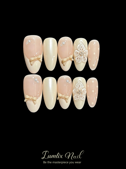 Flora's Porcelain Waltz | LUMlix Haute Nail