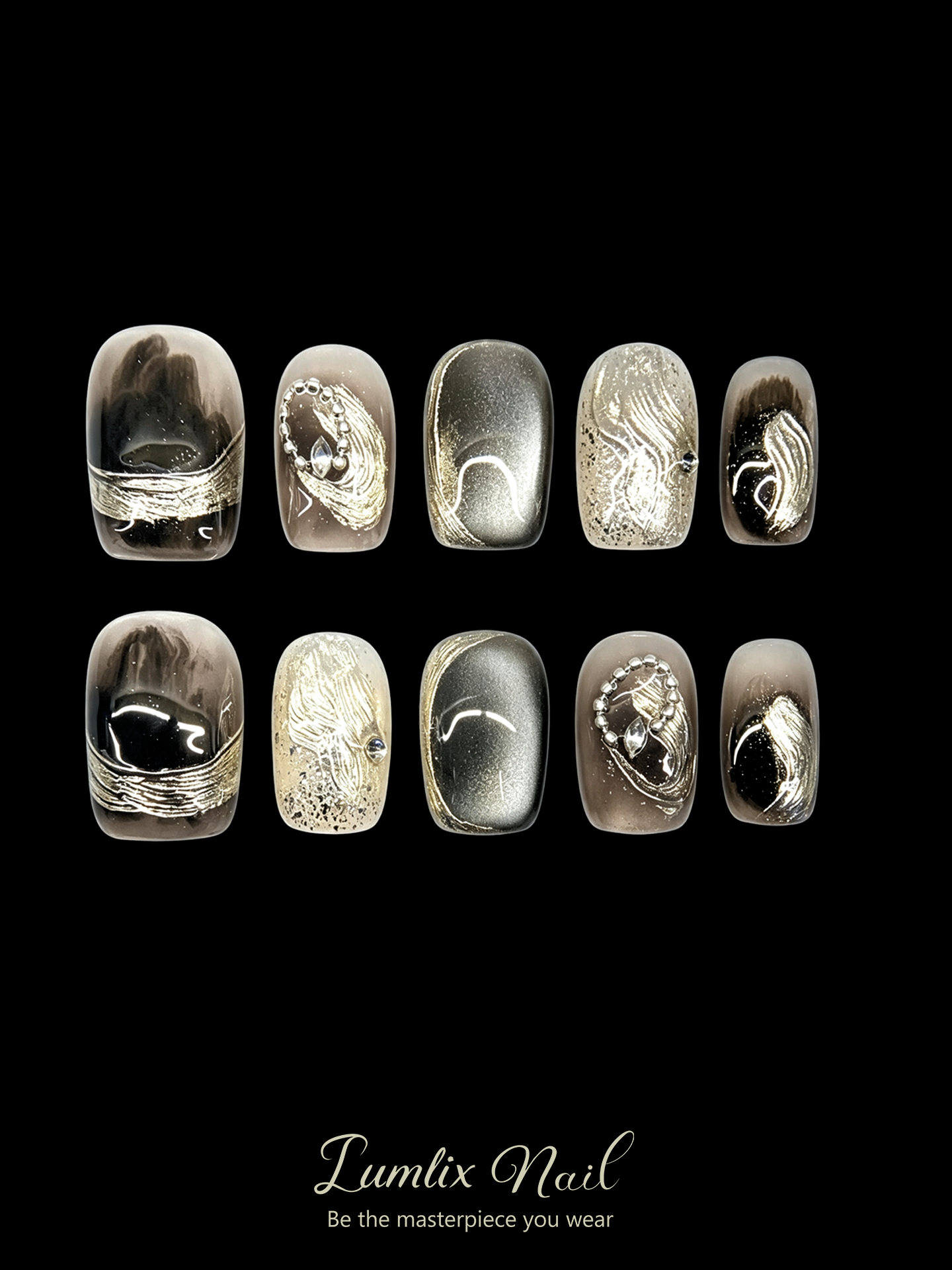 Regina Noctis' Silver Decree | LUMlix Haute Nail