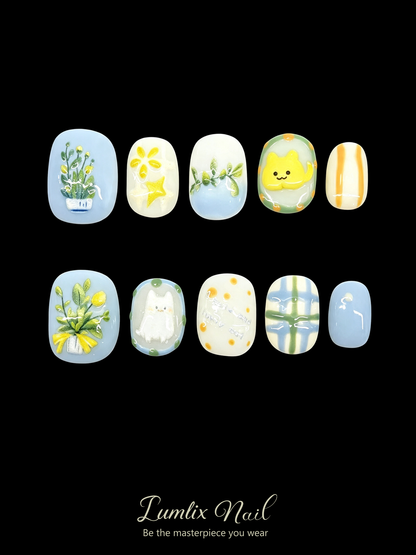Garden Kitty Nook  | LUMlix Haute Nail