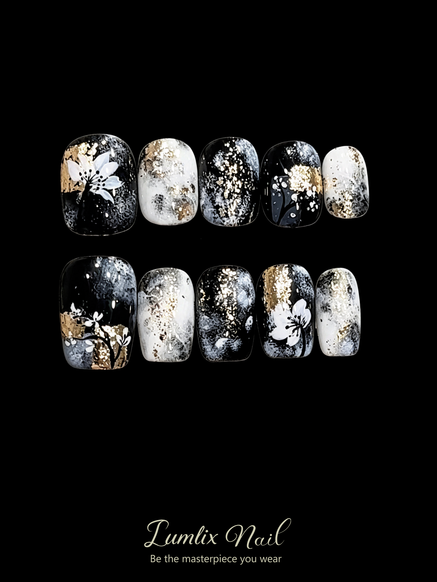 Erebus' Gilded Frost | LUMlix Haute Nail
