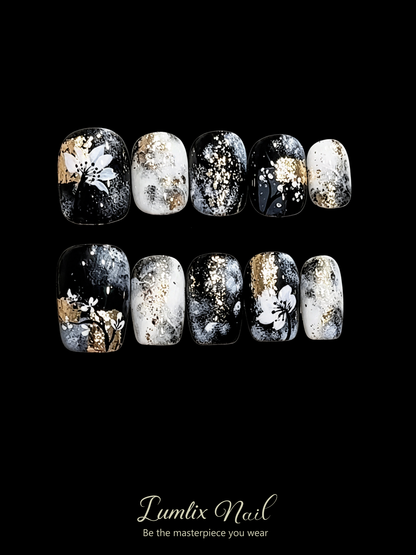 Erebus' Gilded Frost | LUMlix Haute Nail