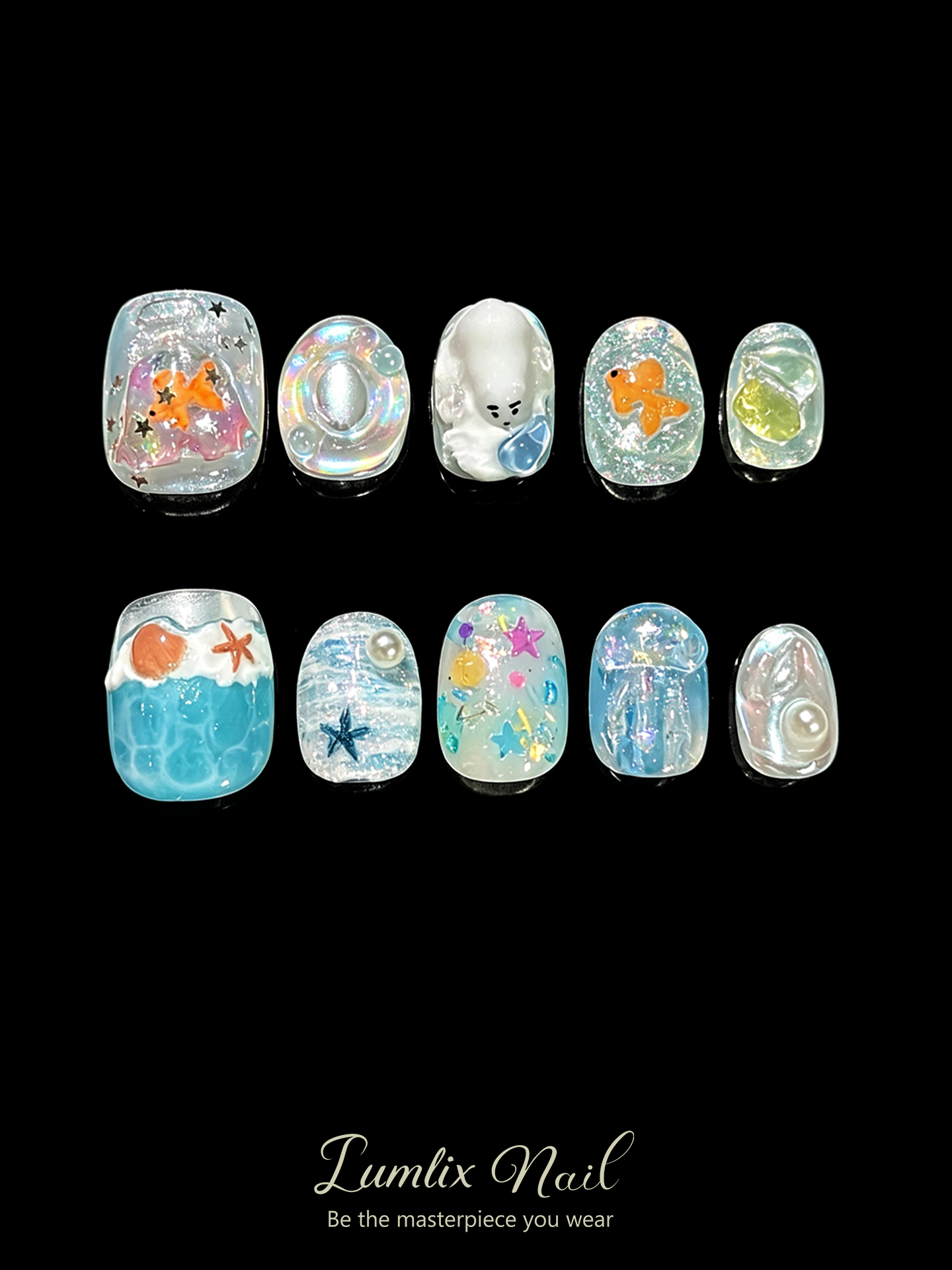 Nereid's Crystalline Abyss | LUMlix Haute Nail