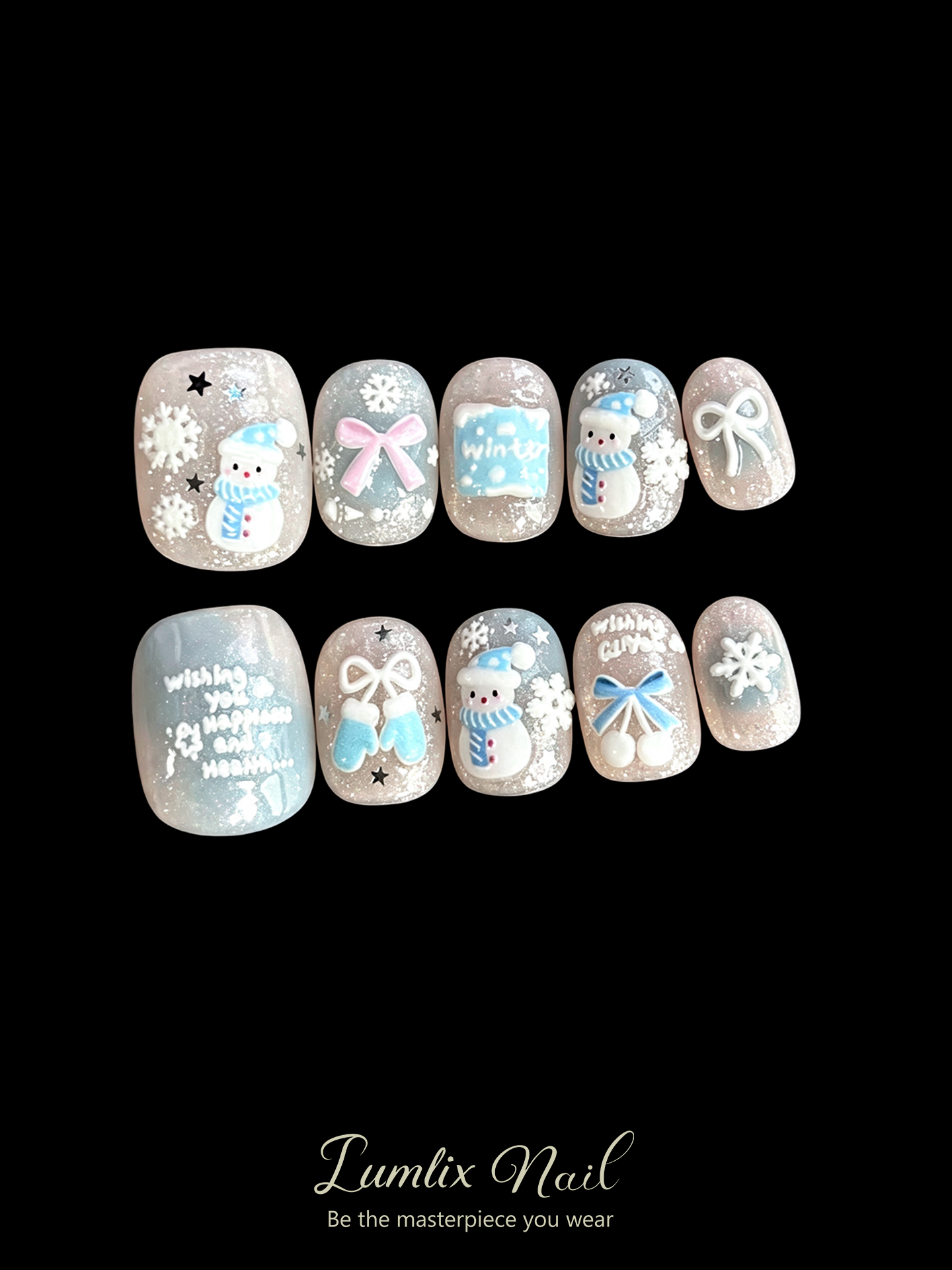 Elsa's Frostbound Lullaby | LUMlix Haute Nail