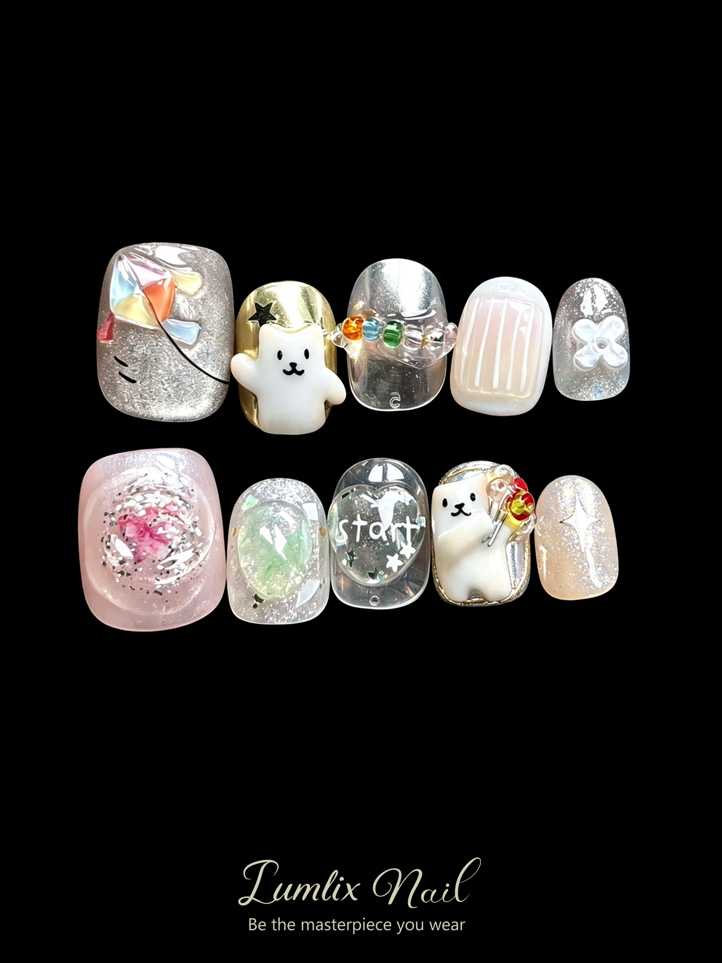 Luna's Whimsical Menagerie | LUMlix Haute Nail