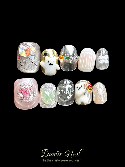 Luna's Whimsical Menagerie | LUMlix Haute Nail