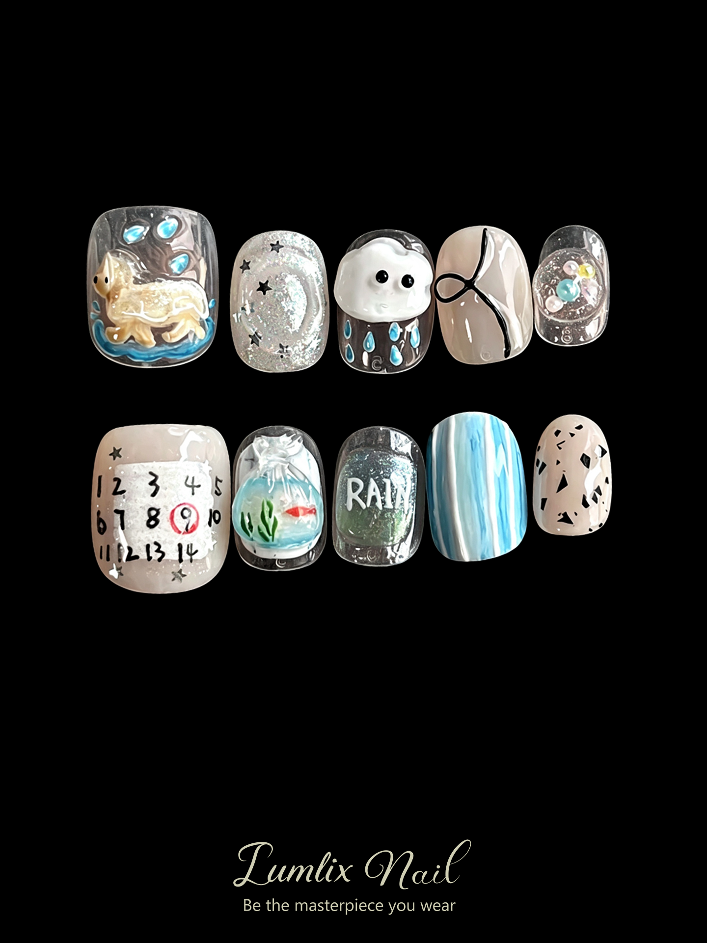 Nimbus's Melancholy Menagerie | LUMlix Haute Nail