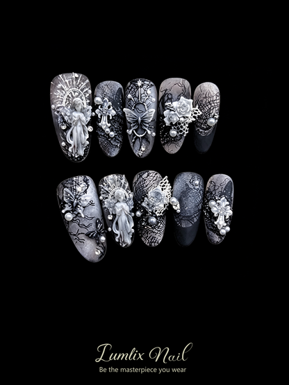 The Silvered Sanctum | LUMlix Haute Nail