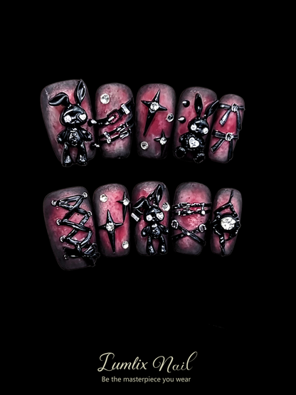 Lilith's Velvet Marionette | LUMlix Haute Nail