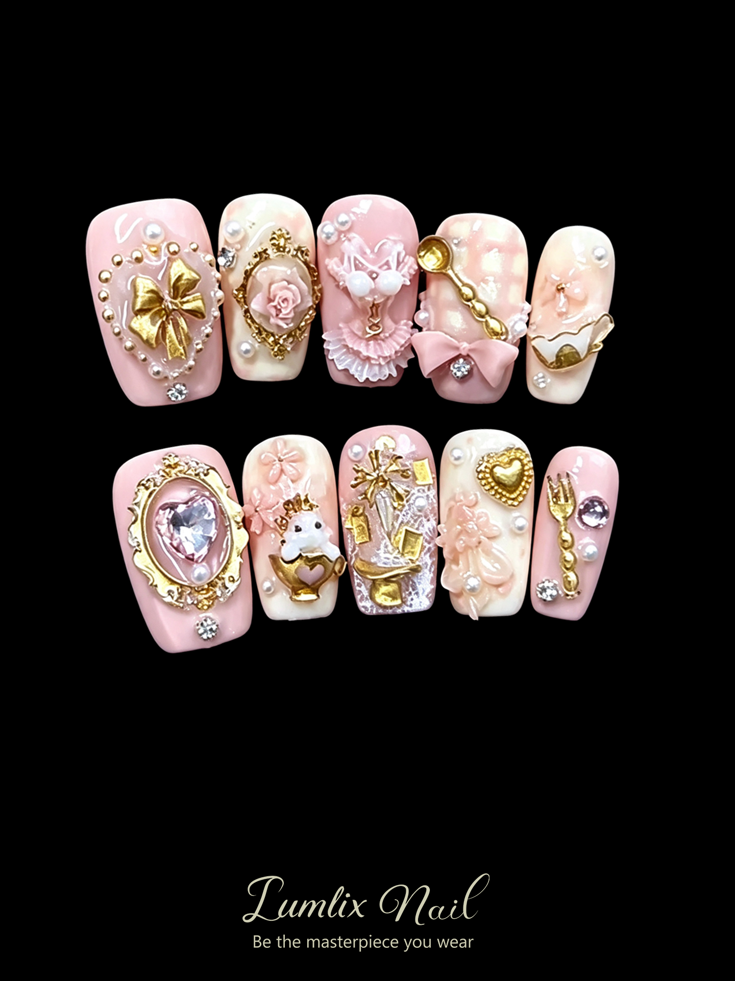 Alice’s Gilded Tea Party | LUMlix Haute Nail