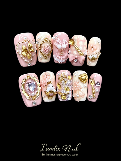 Alice’s Gilded Tea Party | LUMlix Haute Nail