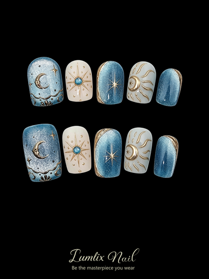Astral Golden Eclipse | LUMlix Haute Nail